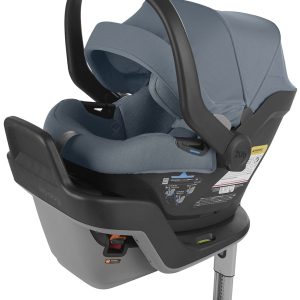 UPPAbaby MESA MAX Infant Car Seat with Load Leg and Anti-Rebound Bar - Gregory (Blue Melange / Merino Wool)